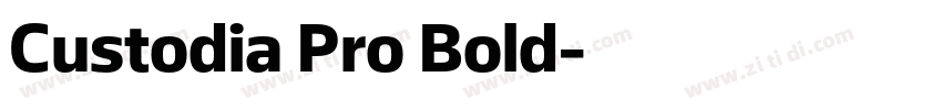 Custodia Pro Bold字体转换
